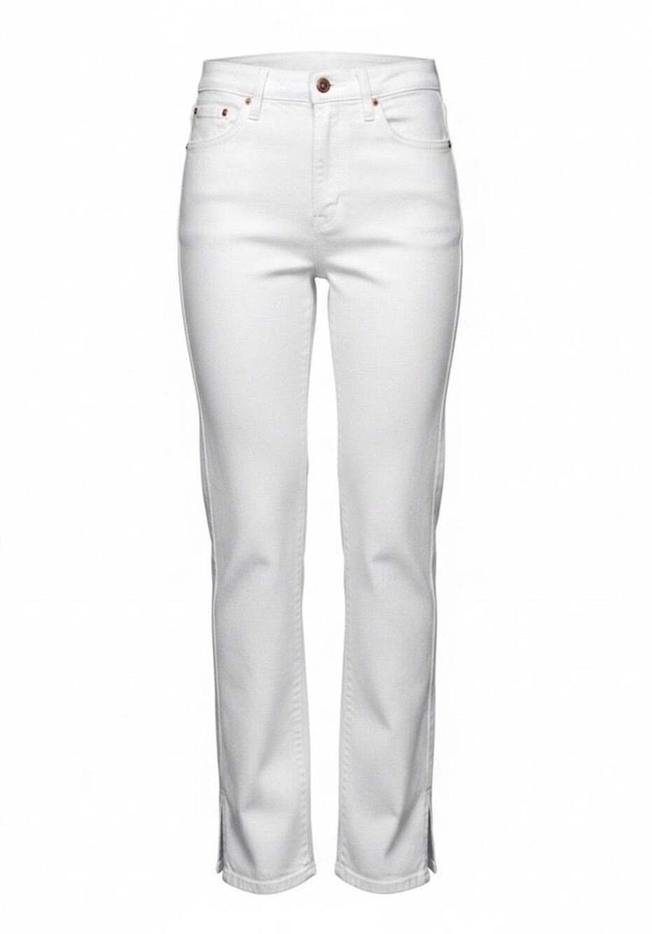 GAP Vintage Slim High Rise White Jeans Women's Size 29/8R Straight Leg